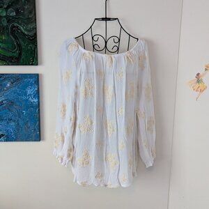 Soft Surroundings Wide Neck Blouse